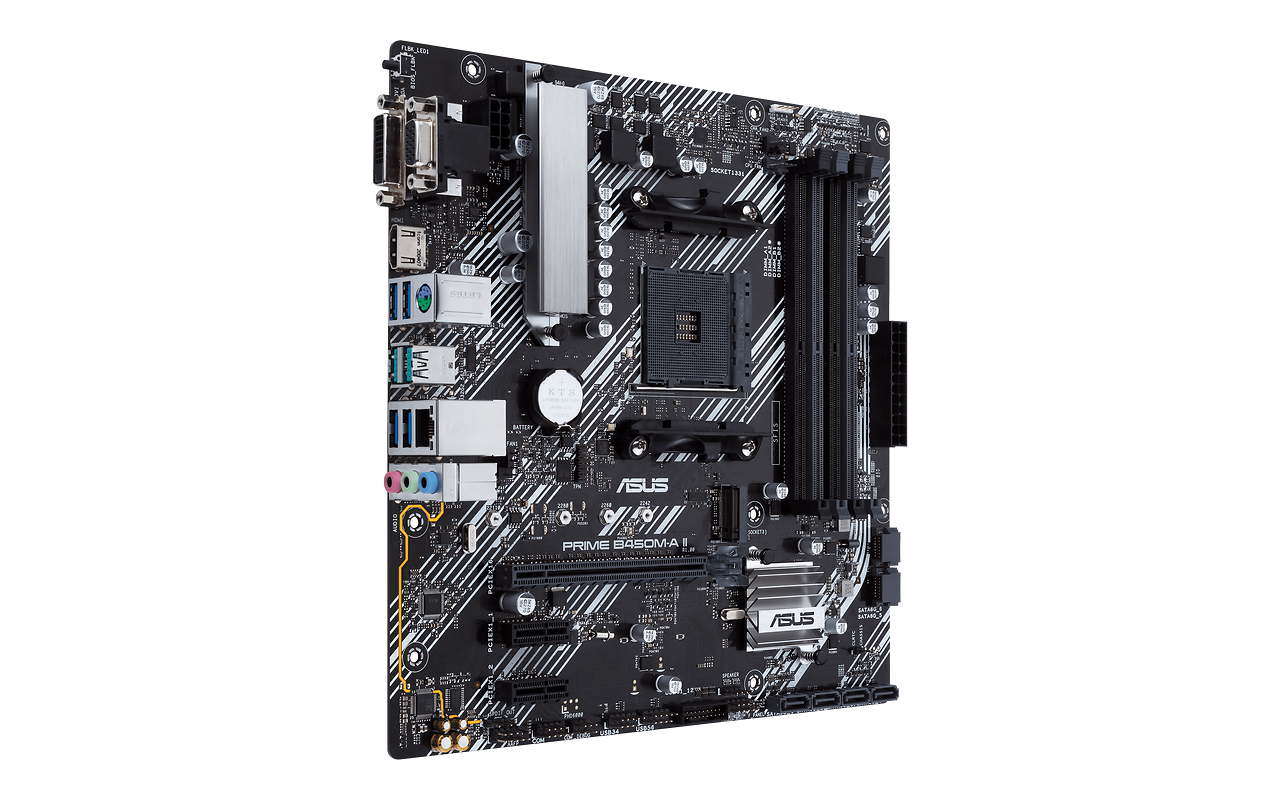 ASUS PRIME B450M-A II mATX Socket AM4 Dual 4xDDR4-4400
