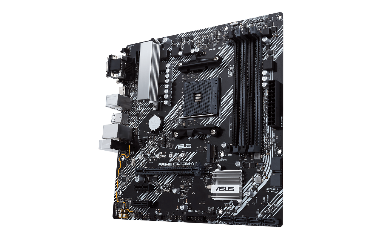 ASUS PRIME B450M-A II mATX Socket AM4 Dual 4xDDR4-4400