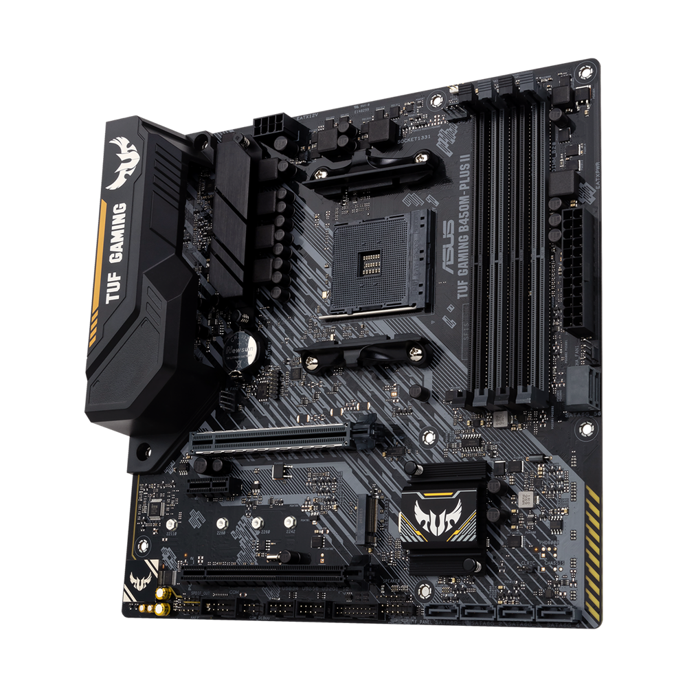 ASUS TUF GAMING B450-PLUS II ATX Socket AM4 Dual 4xDDR4-4400