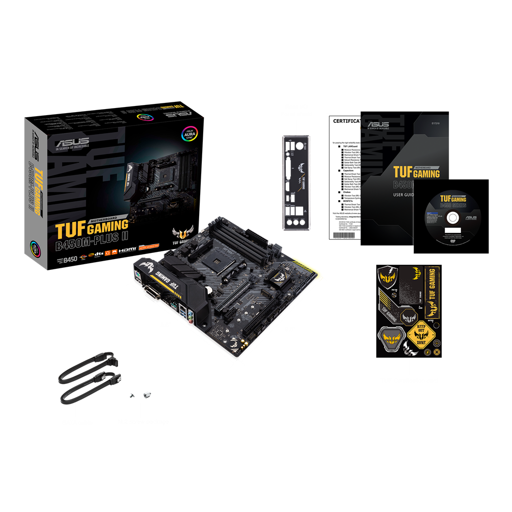 ASUS TUF GAMING B450-PLUS II ATX Socket AM4 Dual 4xDDR4-4400