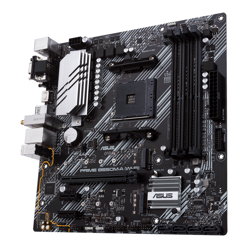 ASUS PRIME B550M-A Wi-Fi / mATX Socket AM4 Dual 4xDDR4-4600
