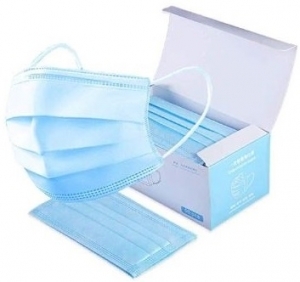 Helmet Disposable Face Mask  / 50pcs / HMTDFM3LBL50