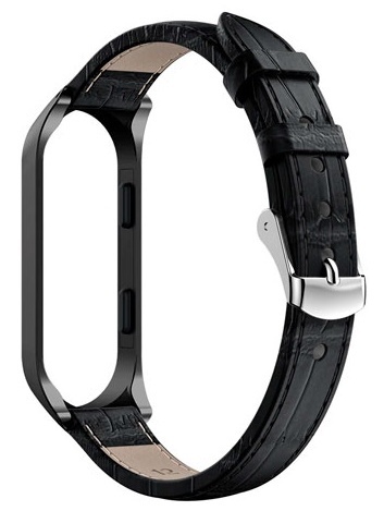Xiaomi Strap Piele MiJobs Mi Band 5 / 4 / 3 / Black