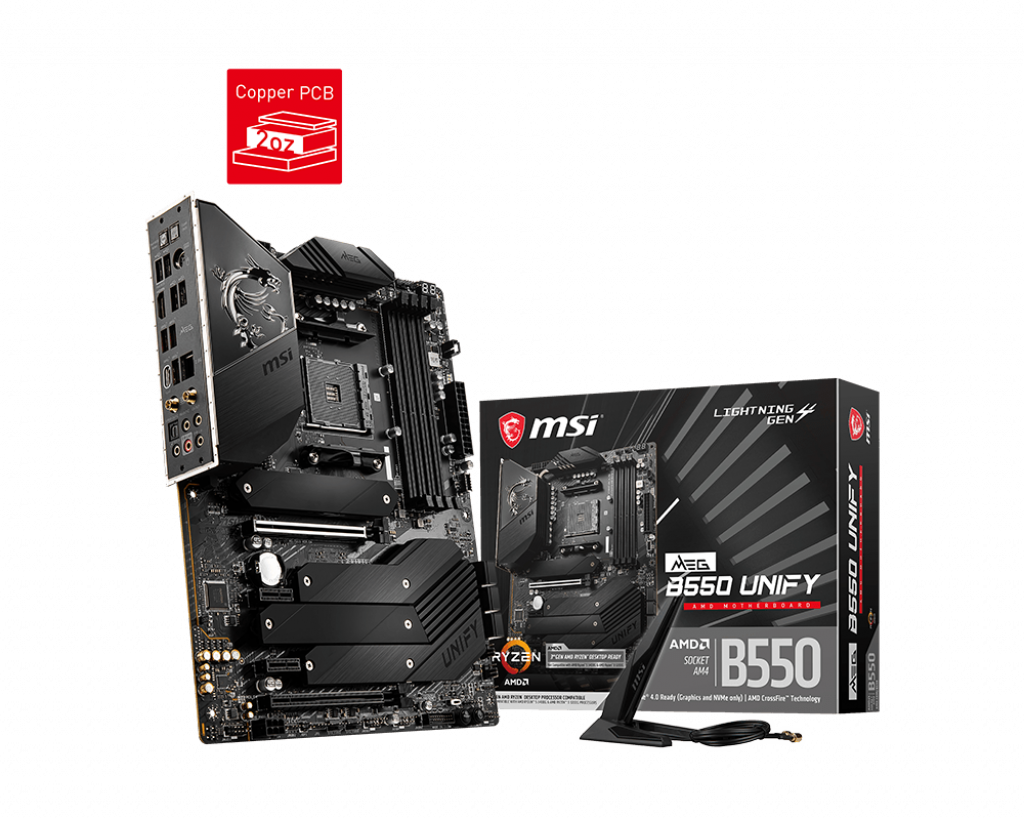 MSI MEG B550 UNIFY / ATX Socket AM4 Dual 4xDDR4-5100