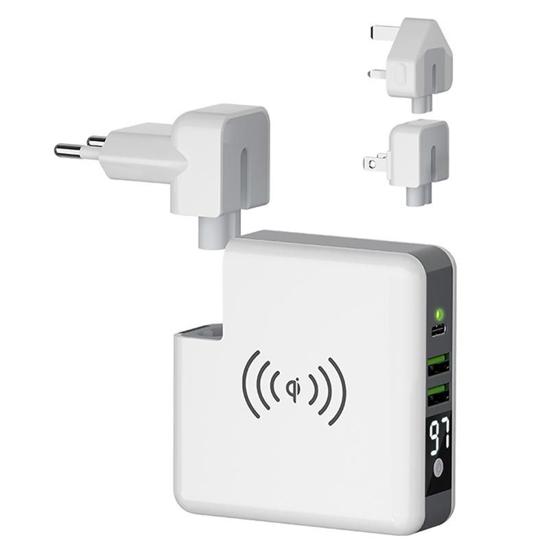 Forever Wall Charger with Wireless Power Bank 6700 mAh