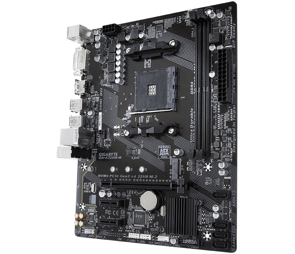 GIGABYTE GA-A320M-H 3.0 / mATX Socket AM4 AMD A320