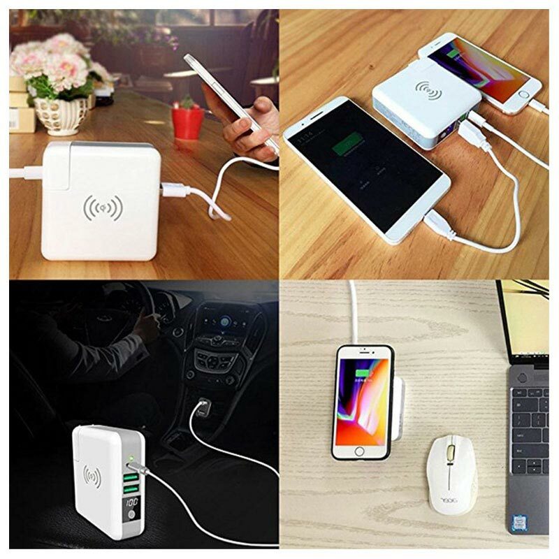 Forever Wall Charger with Wireless Power Bank 6700 mAh