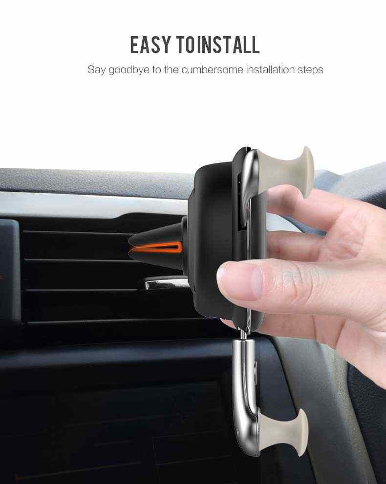 Wesdar Airvent Car Holder + Wireless Charger QC2.0 /