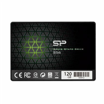 SiliconPower Slim S56 2.5" SSD 120GB / SP120GBSS3S56B25 /
