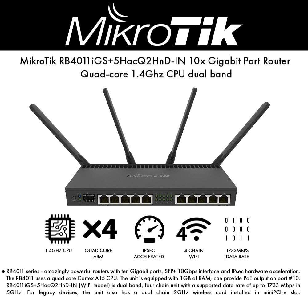 Mikrotik RB4011iGS+5HacQ2HnD-IN