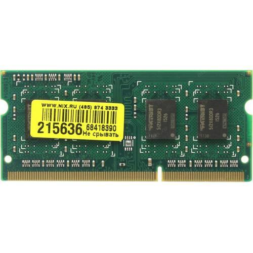 Patriot Signature Line PSD34G160081S / 4GB DDR3 1600 SODIMM