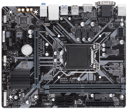 GIGABYTE H310M S2H 1.2 / mATX ocket 1151 Intel H310 Dual 2xDDR4 2666