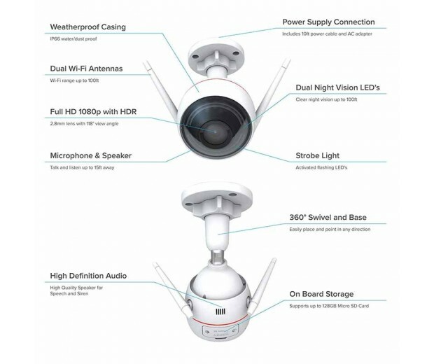EZVIZ CS-C3W-A0-3H2WFL / 2Mpix 2.8mm