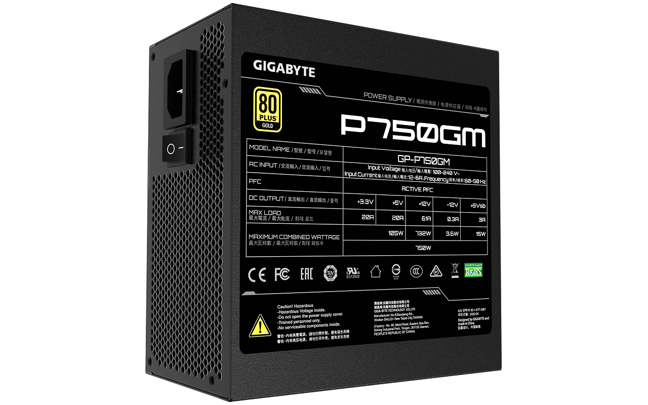 GIGABYTE GP-P750GM ATX 750W 80+ Gold
