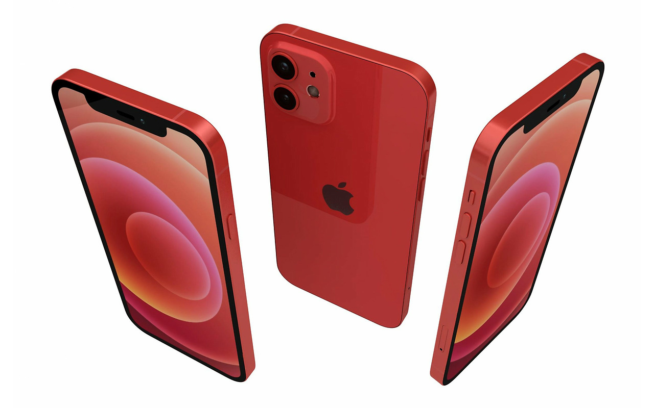 Apple iPhone 12 / 6.1" OLED 2532x1170 / A14 Bionic / 4Gb / 64Gb / 2815mAh / DUALSIM / Red
