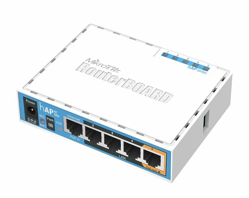 MikroTik RouterBOARD RB952Ui-5ac2nD / hAP ac lite / 2.4GHz + 5GHz /