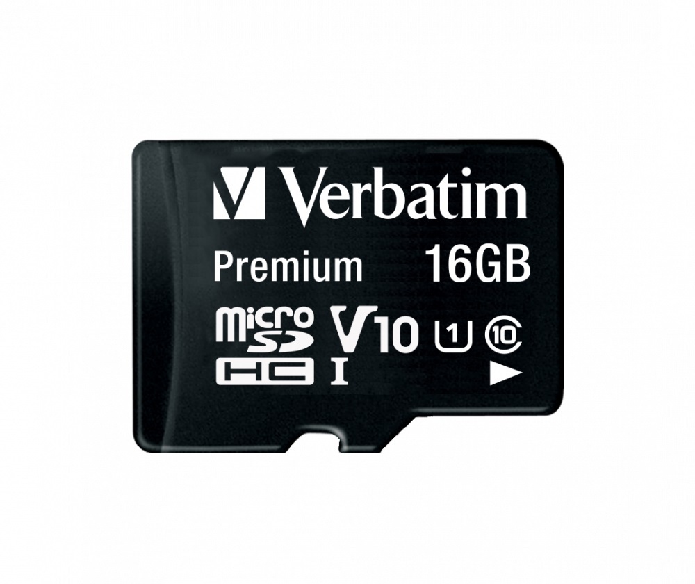 Verbatim Premium microSDXC 16GB / SD Adapter / 44082