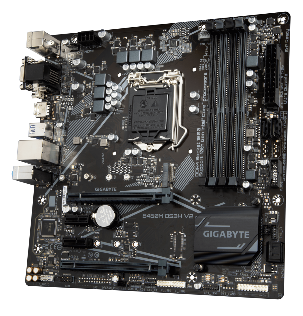 GIGABYTE B460M DS3H V2 / mATX S1200 4x DDR4