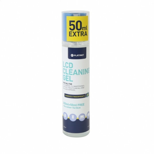 Platinet PFS6250 / LCD Cleaning Gel 200ml + Microfiber