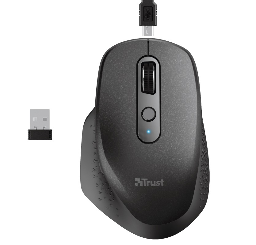 Trust Ozaa Rechargeable Wireless Mouse Black