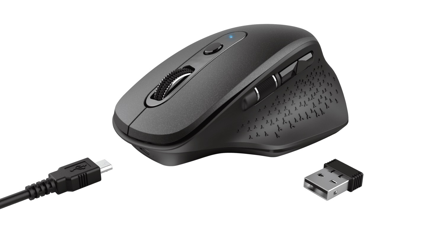 Trust Ozaa Rechargeable Wireless Mouse Black