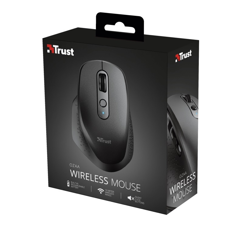 Trust Ozaa Rechargeable Wireless Mouse Black