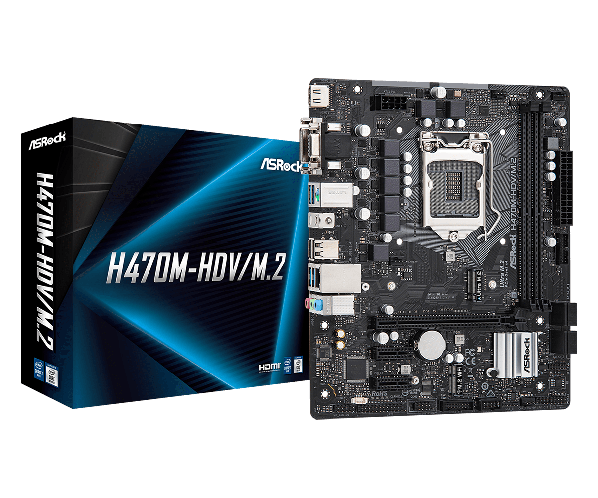 ASRock H470M-HDV/M.2 / mATX Socket 1200 DDR4 2933