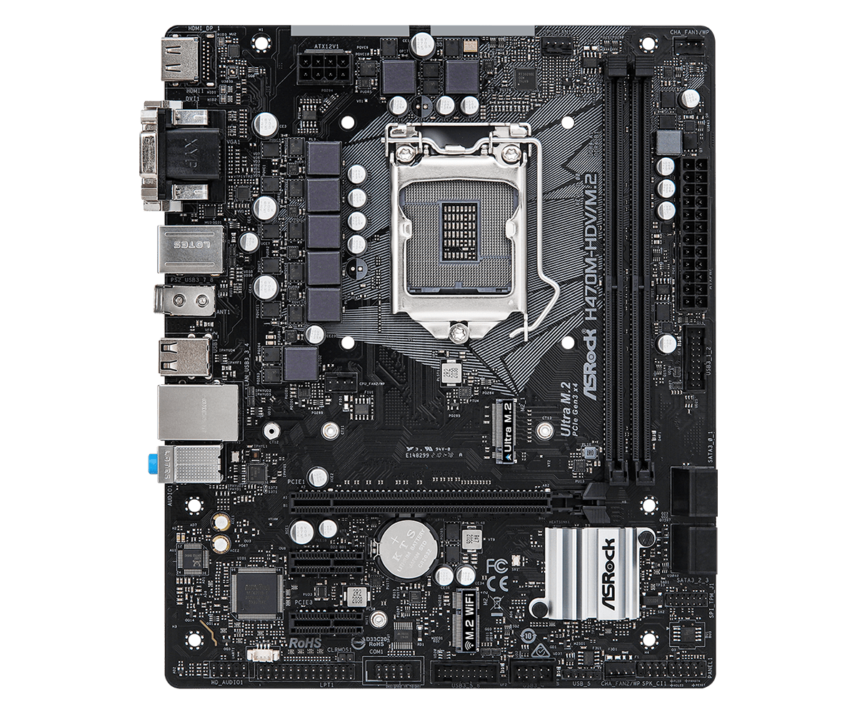 ASRock H470M-HDV/M.2 / mATX Socket 1200 DDR4 2933