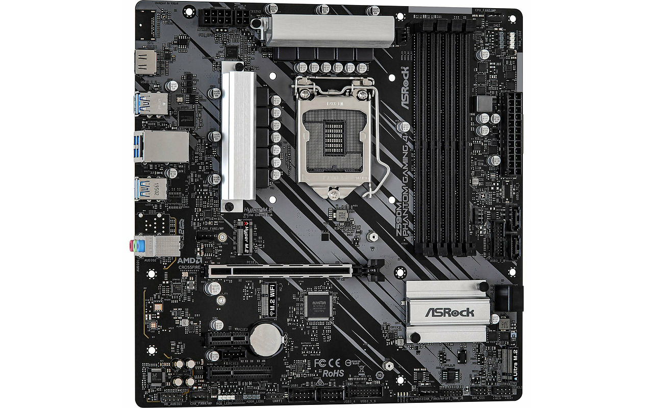 ASRock Z590M PHANTOM GAMING 4 / mATX Socket 1200 DDR4 4400+
