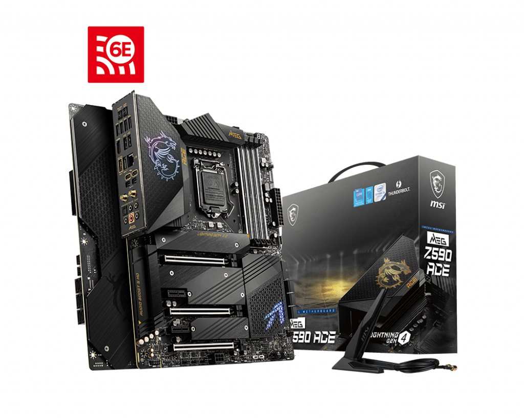 MSI MEG Z590 ACE / 16+1 ATX Socket 1200 Dual 4xDDR4-5600