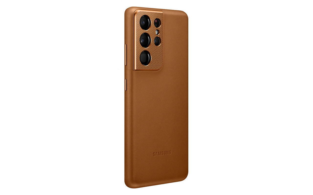 Samsung Leather cover Galaxy S21 Ultra Brown