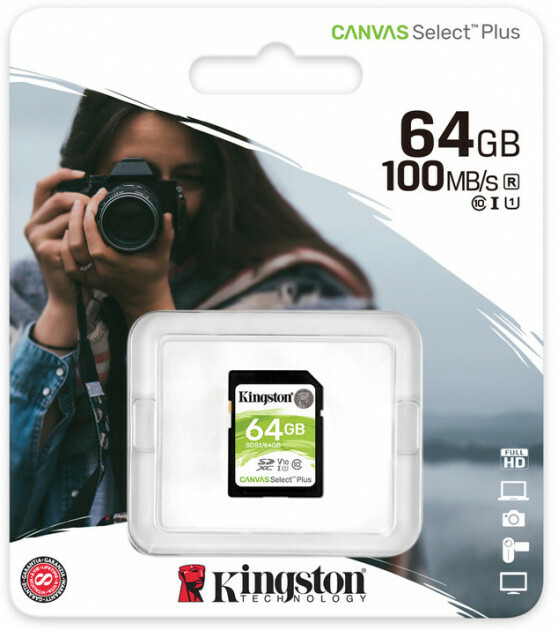 Kingston Canvas Select Plus SDS2/64GB / 64GB SDXC /