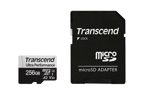 Transcend TS256GUSD340S / 256GB MicroSD + SD adapter