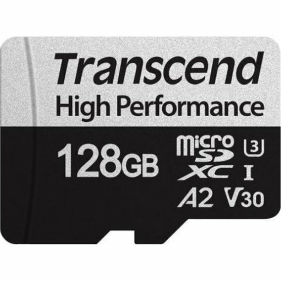 Transcend TS128GUSD340S / 128GB MicroSD + SD adapter