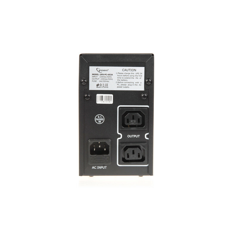 Gembird Power Cube UPS-PC-652A / 650VA / 390W