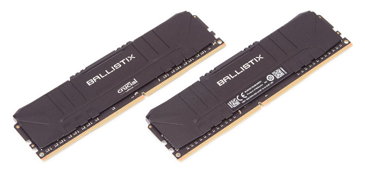 Crucial Ballistix Black 16GB DDR4 3200MHz Dual-Channel Kit / BL2K8G32C16U4B
