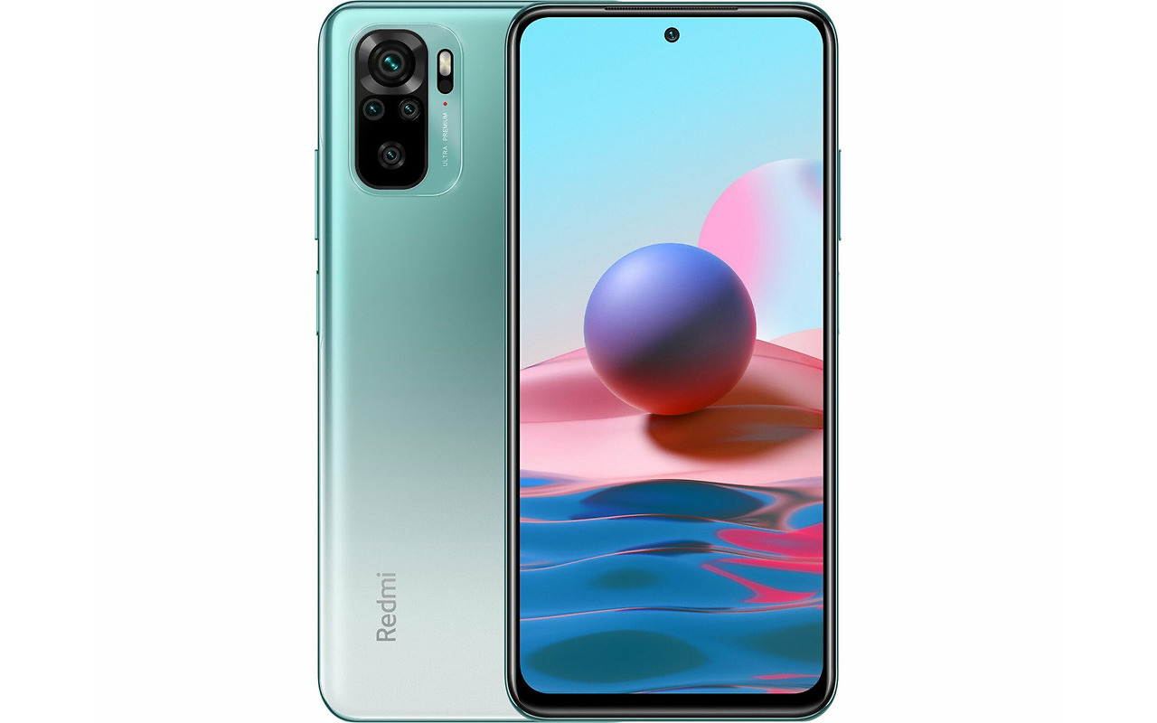 Xiaomi RedMi Note 10 / 6.43 Super AMOLED / Snapdragon 678 / 4Gb / 128Gb / 5000mAh / Green