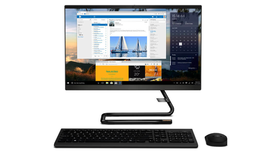 Lenovo IdeaCentre 3 22IIL5 / 21.5" FullHD IPS / Intel Core i3-1005G1 / 8GB DDR4 / 256GB NVMe / No OS / Black