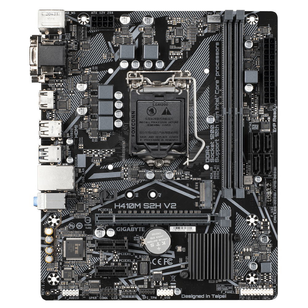 GIGABYTE H410M S2H V2 / mATX Socket 1200 Dual 2xDDR4 2933