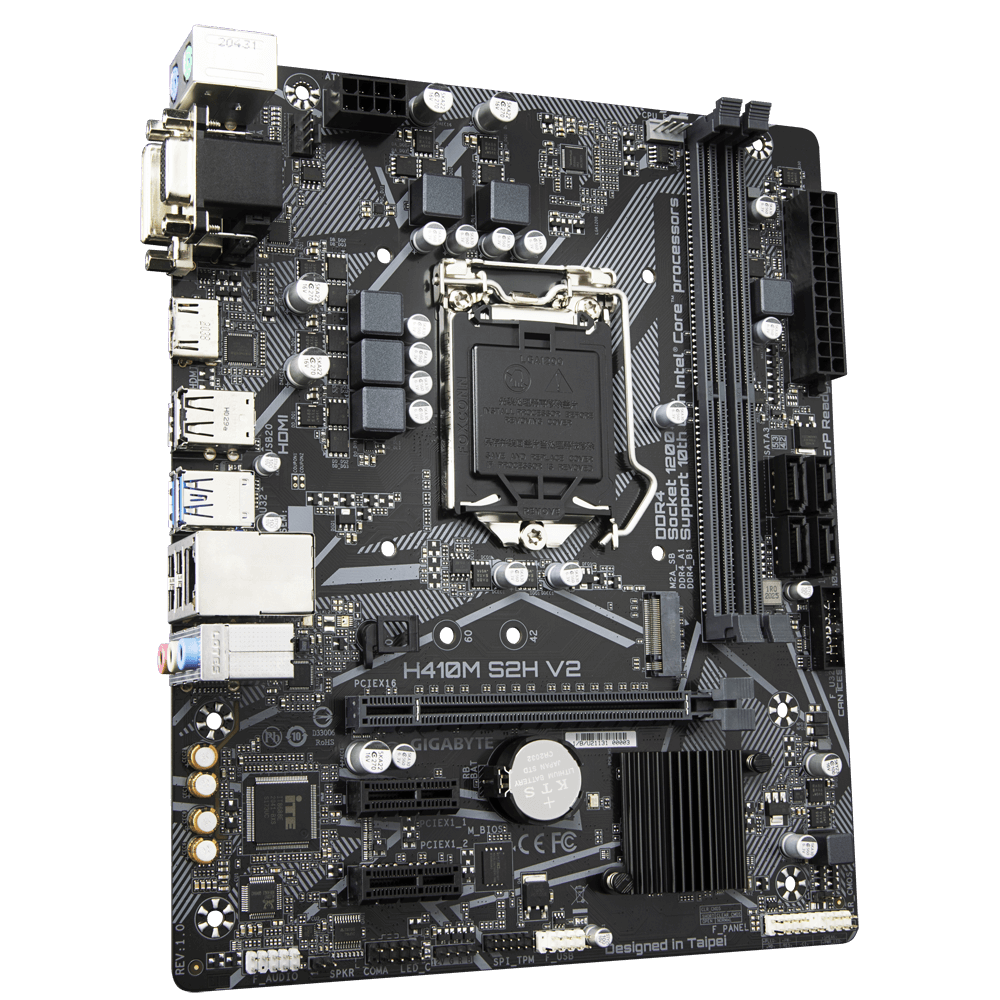 GIGABYTE H410M S2H V2 / mATX Socket 1200 Dual 2xDDR4 2933