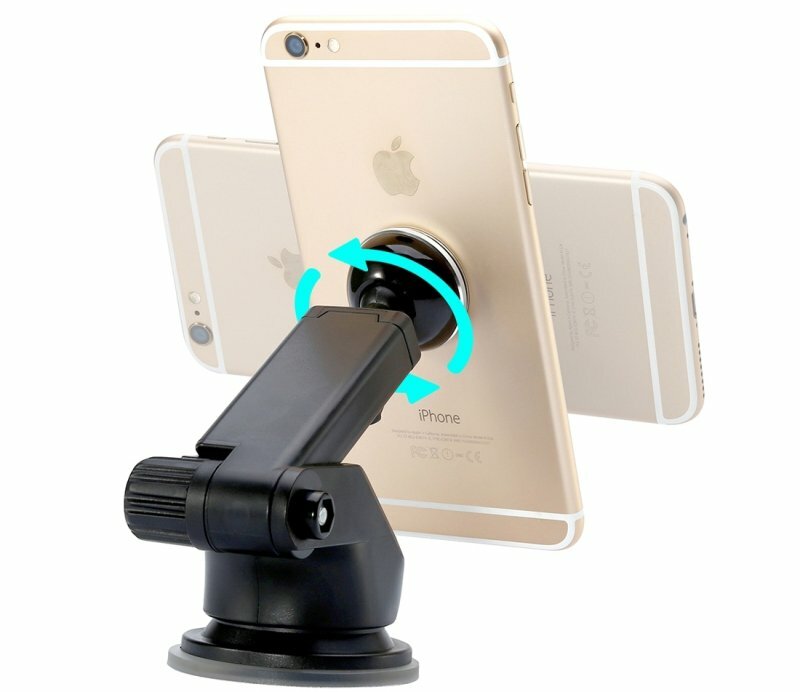Baseus SULX-0S / Solid Series Telescopic Magnetic Car Mount Silver