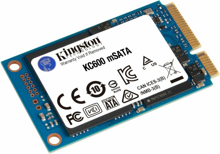 Kingston KC600 / 512GB mSATA SSD / SKC600MS/512G