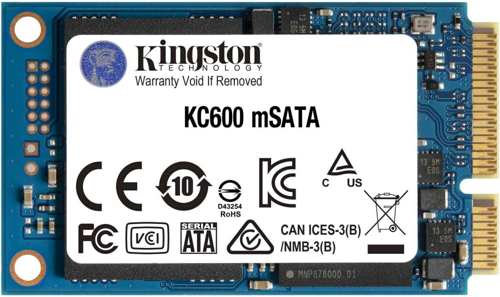 Kingston KC600 / 1.0TB mSATA SSD / SKC600MS/1024G