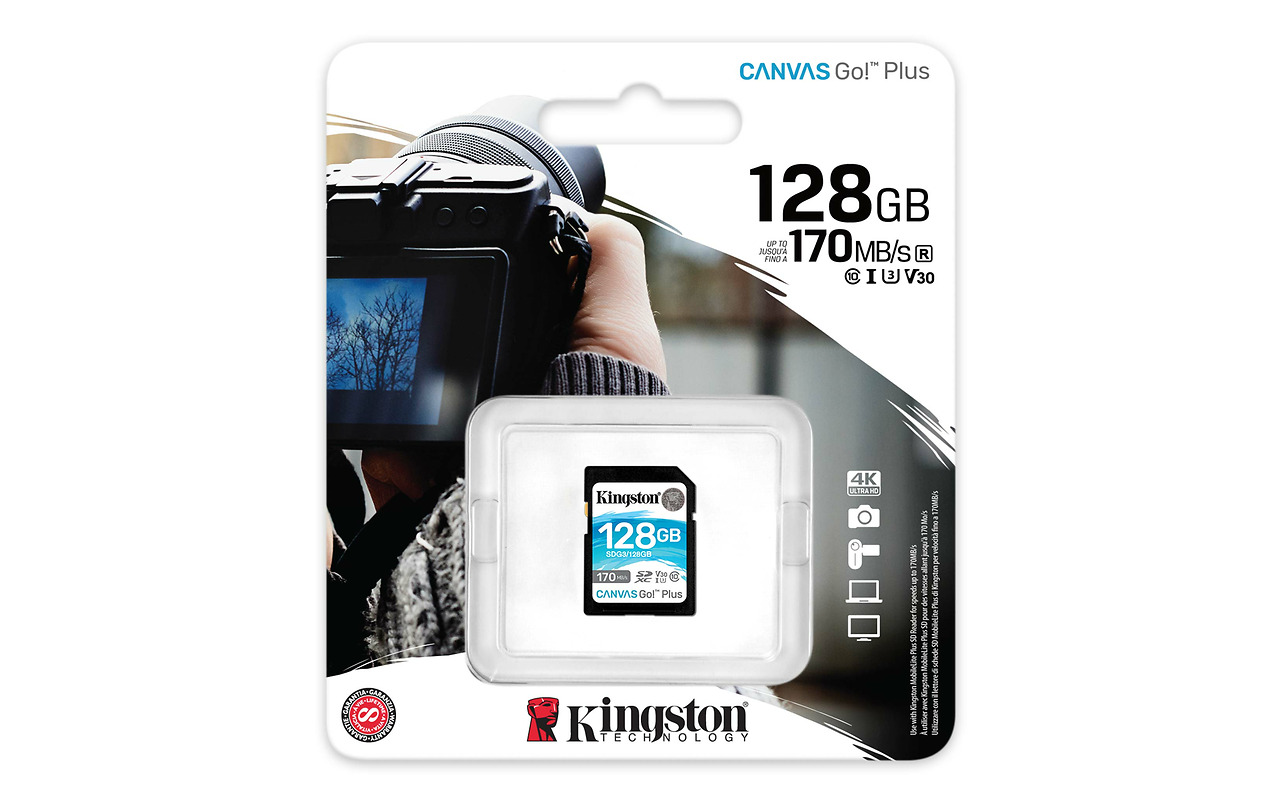 Kingston Canvas Go! Plus 128GB SD / SDG3/128GB