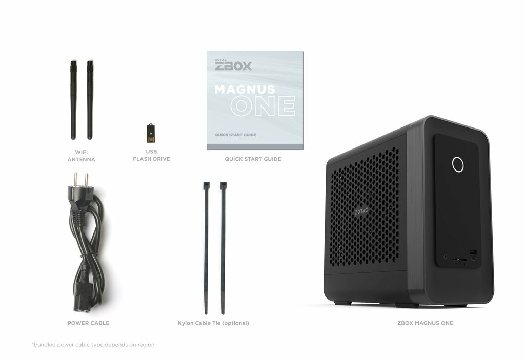 ZOTAC Magnus One / Intel Core i7-10700 / Intel H470 / NVidia RTX 3070 8GB / 500W 80+ Platinum / Barebone / ZBOX-ECM73070C-BE /