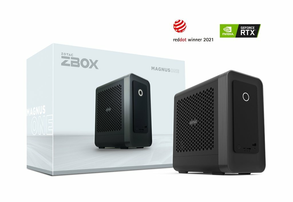ZOTAC Magnus One / Intel Core i7-10700 / Intel H470 / NVidia RTX 3070 8GB / 500W 80+ Platinum / Barebone / ZBOX-ECM73070C-BE /