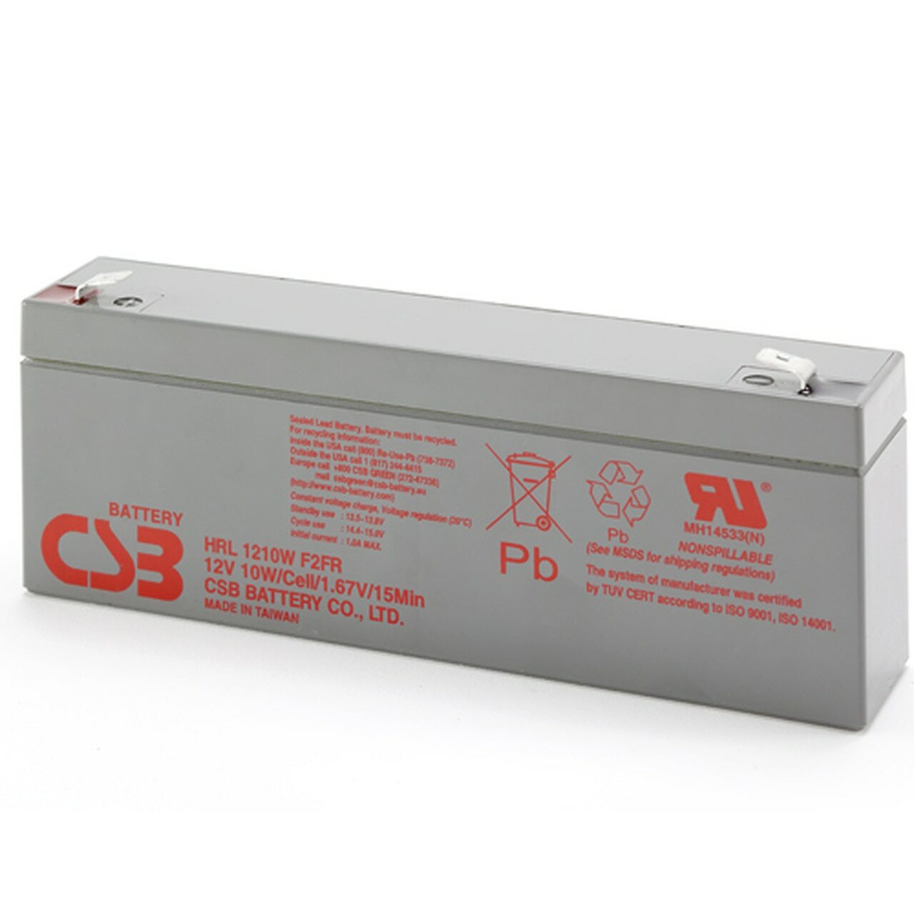CSB HRL1210W / 12V 2Ah / High Rate Long Life
