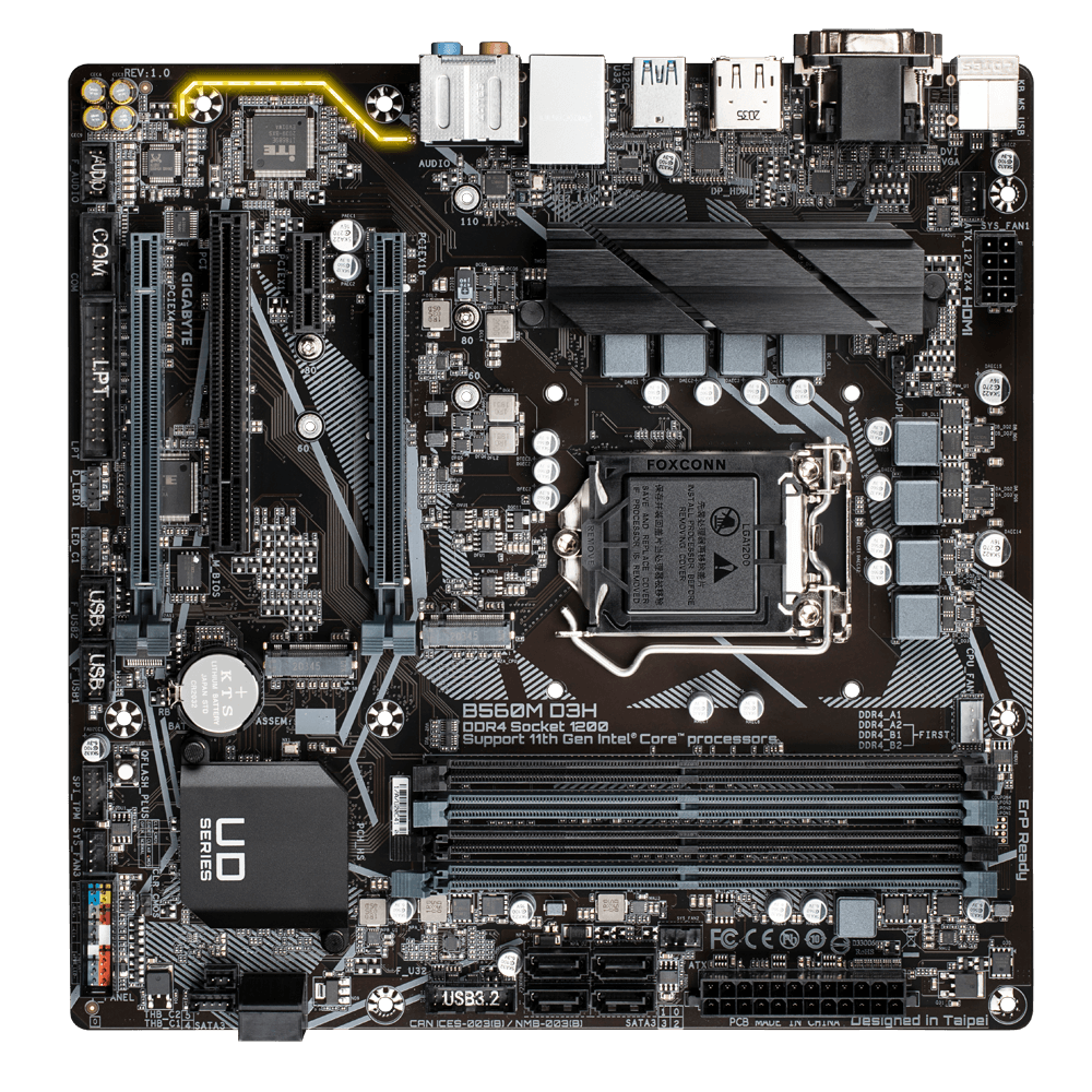 GIGABYTE B560M D3H / mATX S1200
