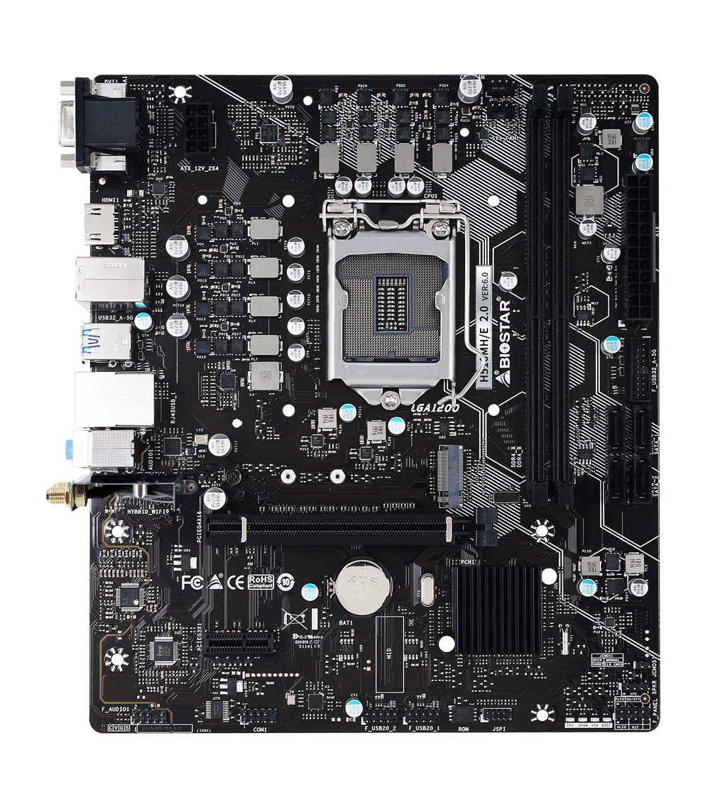 Biostar H510MH/E 2.0 / mATX Socket 1200 Dual 2xDDR4 3200