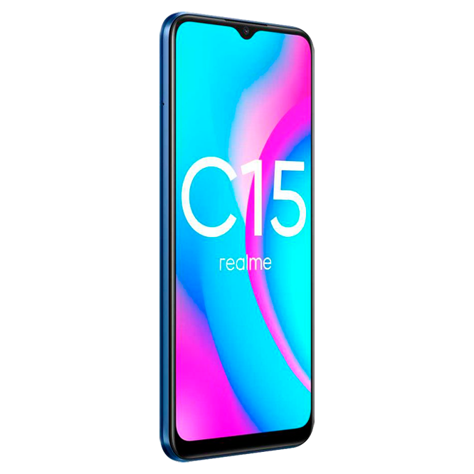 Realme C15 / 6.5&Prime; IPS 720&times;1560 / Helio G35 / 4Gb / 128Gb / 6000mAh / Blue
